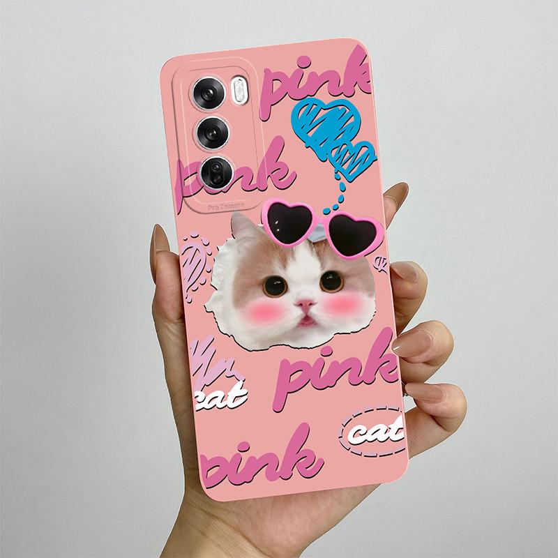 For OPPO Reno 12 CPH2625 Reno12 Pro Phone Case 12pro 5G CPH2629 Love Heart Silicone Soft Shockproof Back Cover Protective Shell