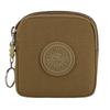 Portable Waterproof Coin Purse with Key Ring Wear-resistant Credit Card Holoder Solid Color Handbags