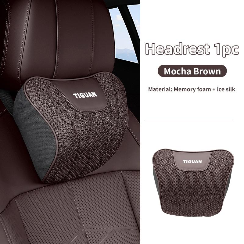 Car Neck Support Pillow Breathable 3D Elastic Headrest Cushion For Volkswagen VW GTI Tiguan Passat B5 B6 B7 CC Jetta MK5 MK6NI8