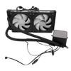 ARGB Liquid CPU Cooler Fit for AM4 AM5 Socket Close   AIO CPU Liquid Cooler 240mm   2.2 Inch LCD Screen