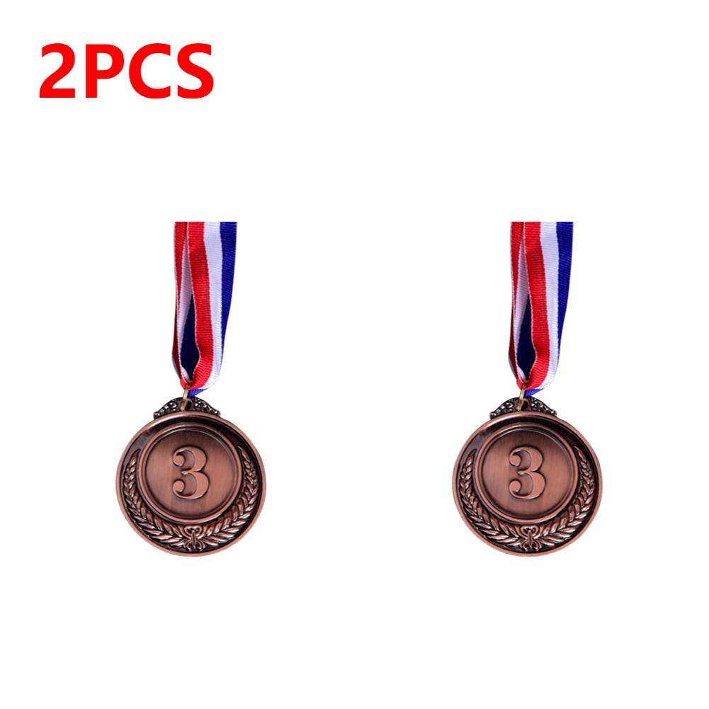 1-10pcs Gold Silver Bronze Prizes Winners Medals Sports Day Competitions Awards Medal Adults Children Outdoor Games Souvenir