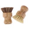 Kitchen Cleaning Brush Sisal Palm Bamboo Short Handle Dish Brush Bowl Pot Brush