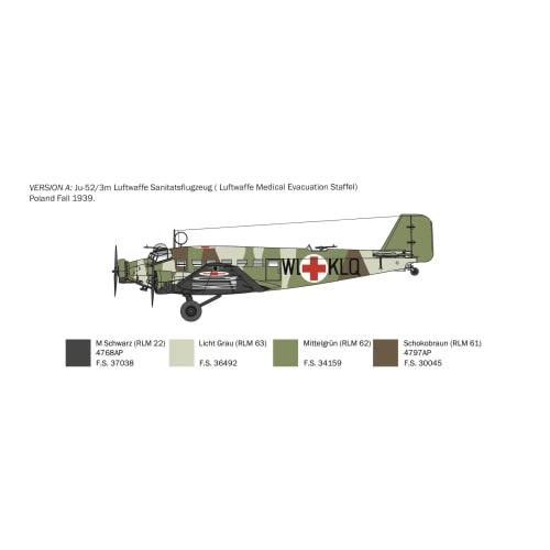 Italeri 102 1/72 Junkers JU-52 (Tamiya-Italeri Series: 39102)