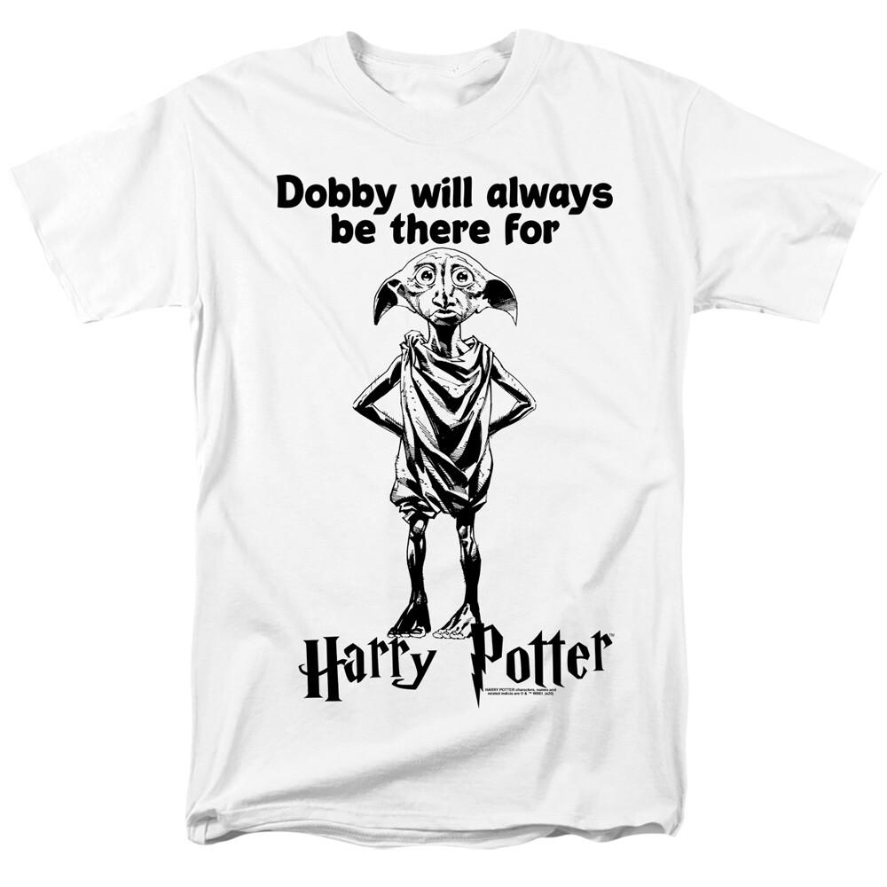 Harry Potter Always Be There T Shirt Mens Licensed Wizard Movie Tee Dobby White XL