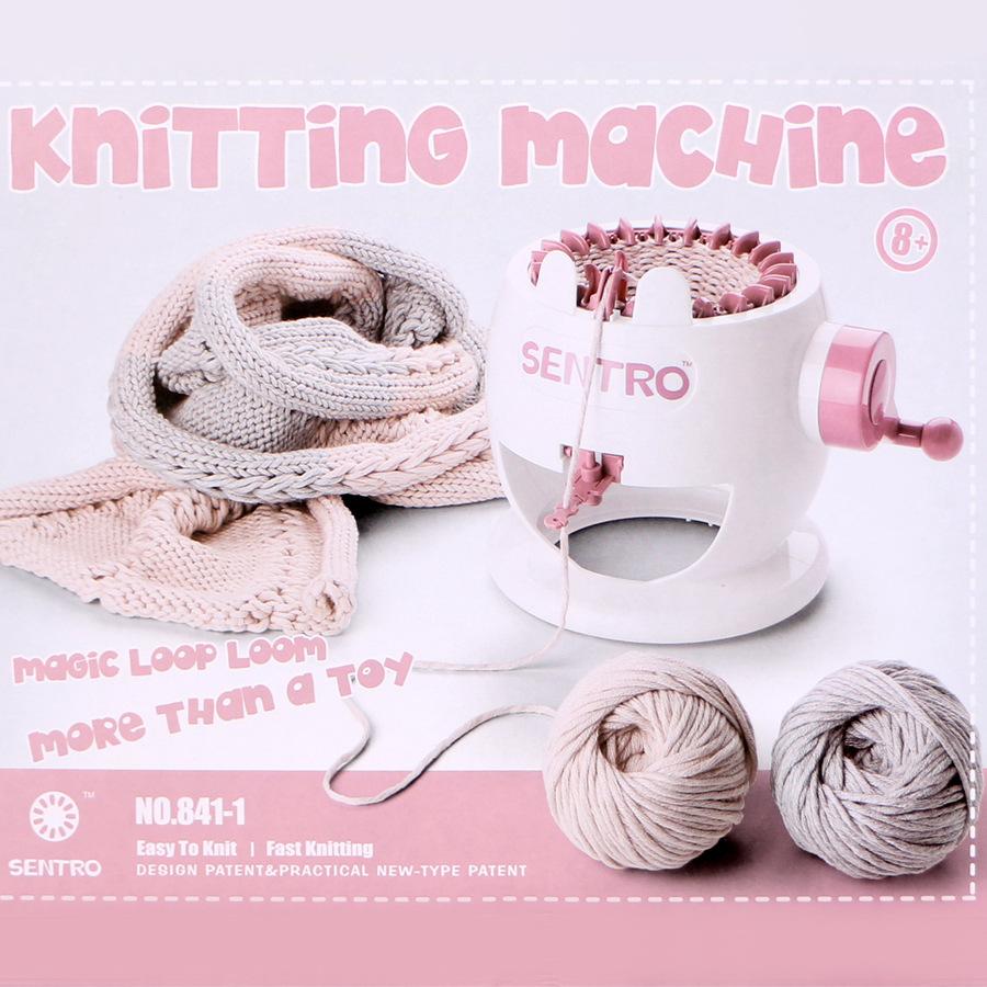 22-needle Hand Knitting Machine Complete Accessories Easy Operation for DIY Knitting Scarves Sweaters Hats Blankets Coasters