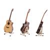 Guitar Stand Wooden Folding Floor Standing Vertical Household Bass Storage Display Holder Rack Light Wood Color