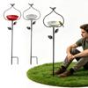Comedouro de Pássaros de Ferro para Pátio Externo, Alimentador de Água Pode Ser Usado Como Decoração de Encaixe para Jardim, Adequado Para Uso Externo