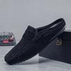 Men's Mules Lightweight Suede Casual Shoes New Men Lazy Leisure Breathable Half Support Slippers Slip On Walking Shoes Moccasin