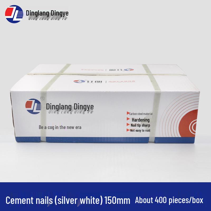 High-Strength Black Steel Nails for Concrete, Picture Hanging & Advertising