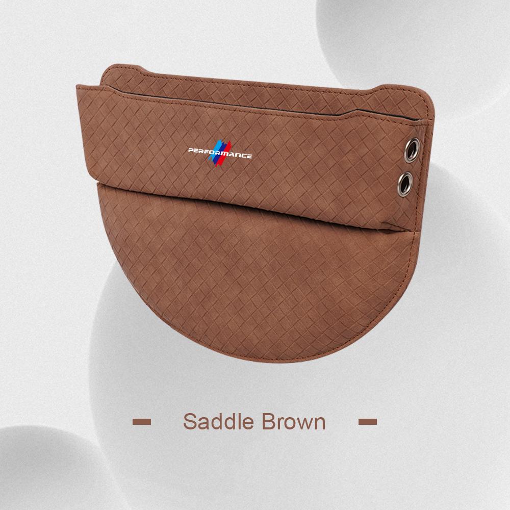 Suede Leather Car Seat Gap Storage Box Phone Keys Organizer For BMW M M3 M5 E90 F10 F48 F25 F30 G20 G11 G60 G70 X1 X3 X5 X6 X7 blhn58