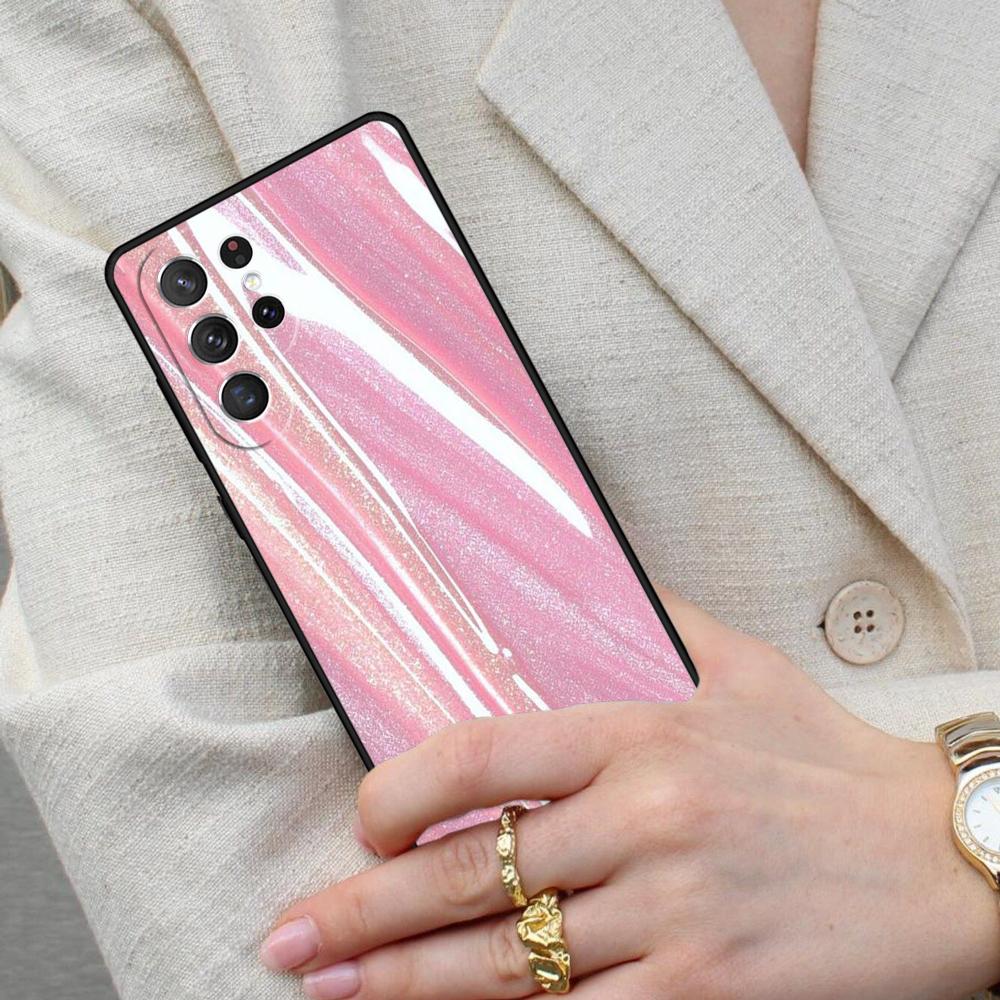 Iridescent Holographic Art Cell Phone Case for Samsung Galaxy S26 Ultra S25 S24 S23 S22 S21 S20 Note10 Cover