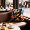 Street Graffiti Texture Cushion Cover Set of  Decorative Short Plush Pillow Covers for Sofa Soft  Cushion Case X Cm
