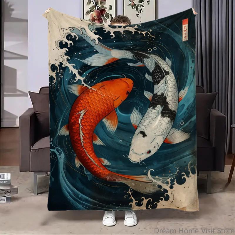 8 Größen Japanische Geisha Flussbedruckte Decke Warm Weich und Bequem Haus Reise Decke Sofa Bettwäsche Bezug Decke Kinder Geschenk