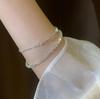 Shiny Colorful Crystal Bracelet Elastic Stretchy Bangle Sweet Jewelry