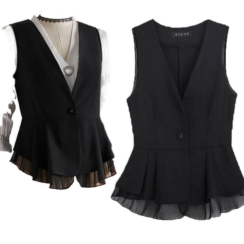Chiffon Women's Sleeveless Short Vest - 2025 New Style