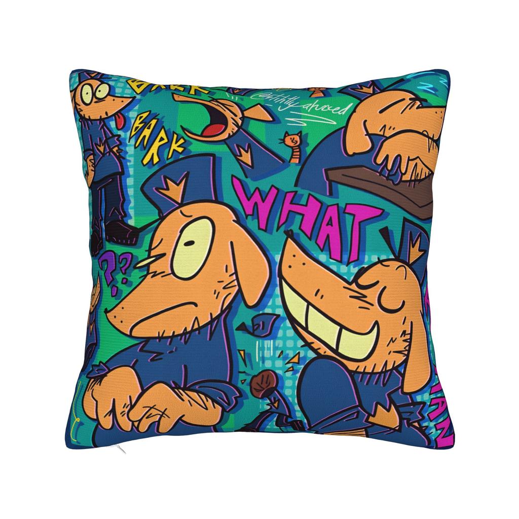 Comic Cartoon D-Dogmans Pillow Cover  Comfy Cushion Cover Vintage Pillow Case For Living Room Chair
