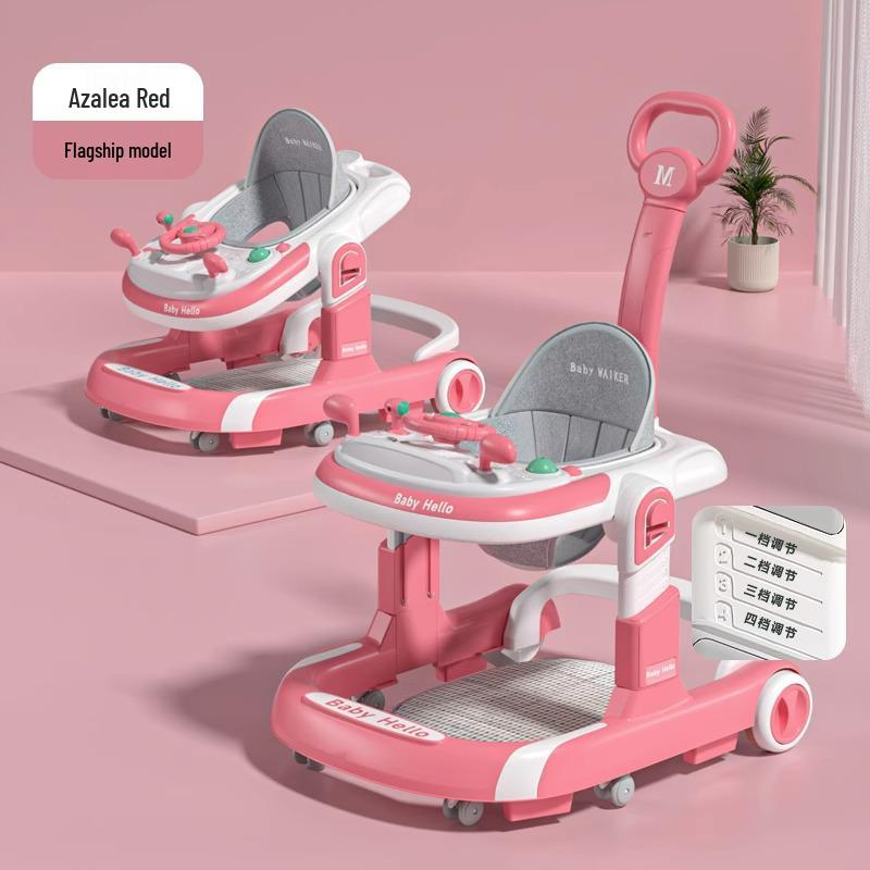 3-in-1 Multi-Functional Foldable Baby Walker, Anti-Rollover, for 6-18 Months