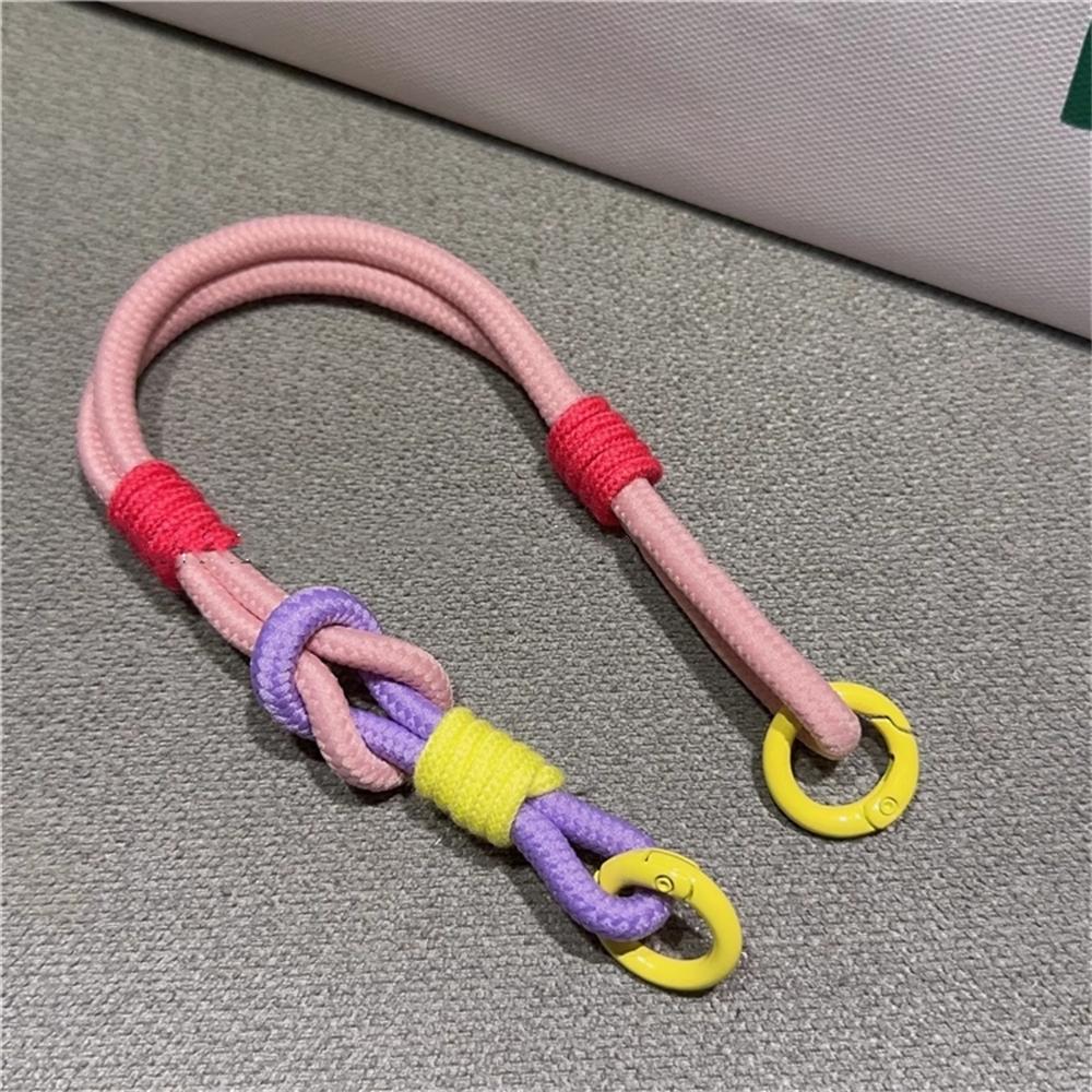 Korean Cute Colorful Mobile Phone Portable Anti-loss Lovely Knot Hand Bracelet For iPhone 16 Pro Max Samsung Flip 6 Coloed Rope