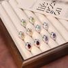 S925 Silver Snake Earrings with Natural Crystal/Topaz/Peridot/Garnet, Luxury Jewelry for Women