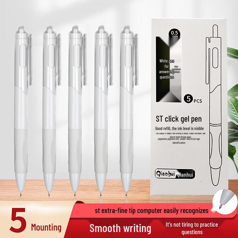 

Быстросохнущая черная ручка с нажимным механизмом, наконечник 0,5 мм для студенческих экзаменов и подписи Black 0.5mm