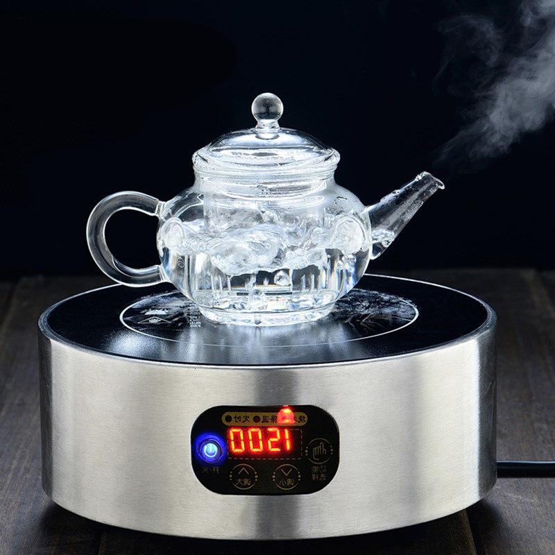 Baifenbai Home Furnishing Glass Teapot Household Large-Capacity Filter Flower Teapot Brewing Teapot Making Teapot Thickened High Temperature Resistant Tea Set