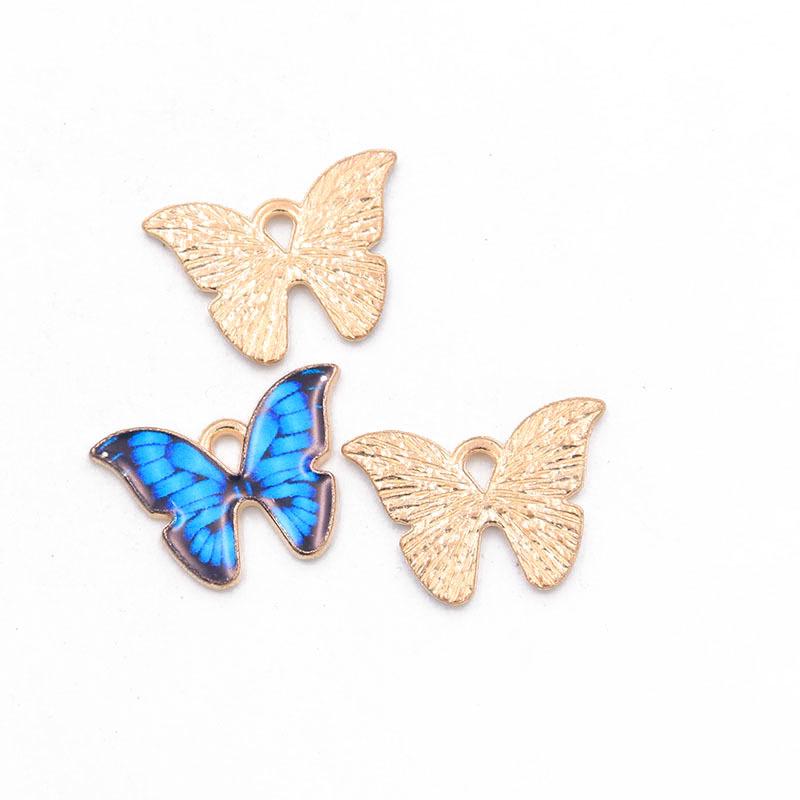 Colorful Enamel Butterfly Pendants - 15 Colors, 2 Styles for DIY Necklaces & Bracelets