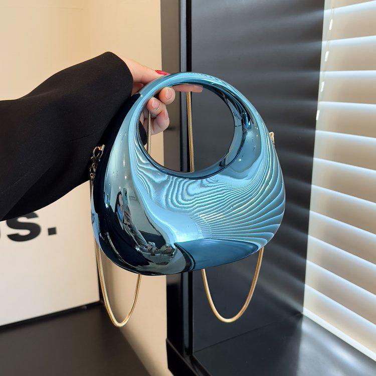 

High-End Colorful Crescent Evening Bag - 2025 Trendy European & American Fashion Single Shoulder Crossbody Women s Bag