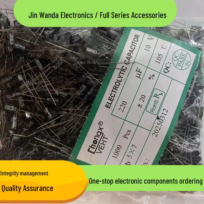 Brand New 25V 10uF 5x11mm Through-Hole Aluminum Electrolytic Capacitor - Full Series Match