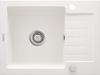 Granite Single Bowl Sink with Drainer Alabaster Steel Zqz A11A