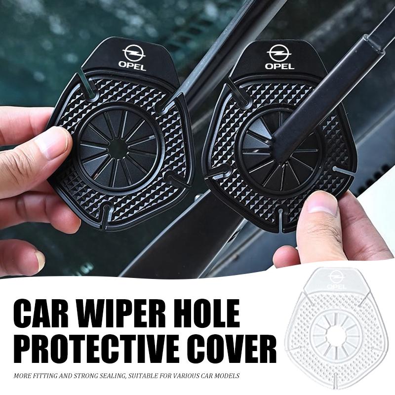 Car Wiper Arm Hole Protection Windshield Anti-Leaf Bottom Pads For Opel Astra G H J K F Corsa D Zafira B Insignia Mokka Regal