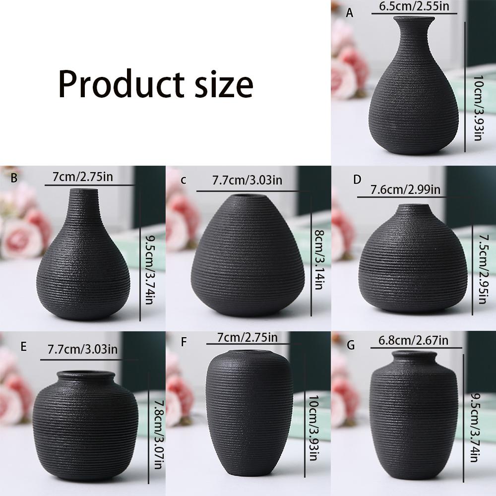 Małe ceramiczne wazony, prosty wystrój domu, dekoracja salonu, doniczki na suche kwiaty, rękodzieło, wazony hydroponiczne
