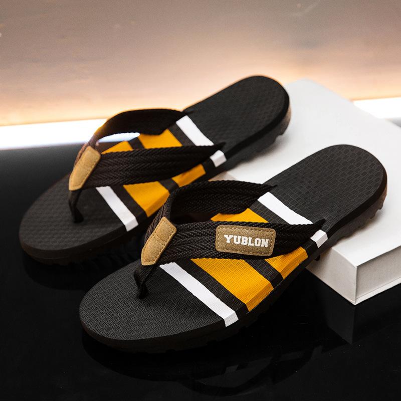 

Men s Flip Flops, Non-slip, Wear-resistant, Soft-soled Slippers for Outdoor, Beach, Bathroom Shower and Daily Home 36 чёрный