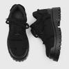 Derby Herren Stoffschuhe mit dicker Sohle Neuestes Designer-Trend-Stil Modisch Outdoor Freizeit Party Übergröße -46 Schwarze Schuhe