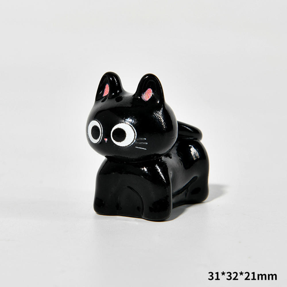 1Pcs New Cute Resin Halloween Black Cat Series Flat Back Fit Phone Deco Parts Embellishments For Hair Bows Accessories