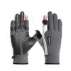 Outdoor Cycling Gloves for Men In Autumn and Winter Sports Waterproof Cold-proof Windproof Plus Velvet Thickened Touch Screen Warm Gloves
