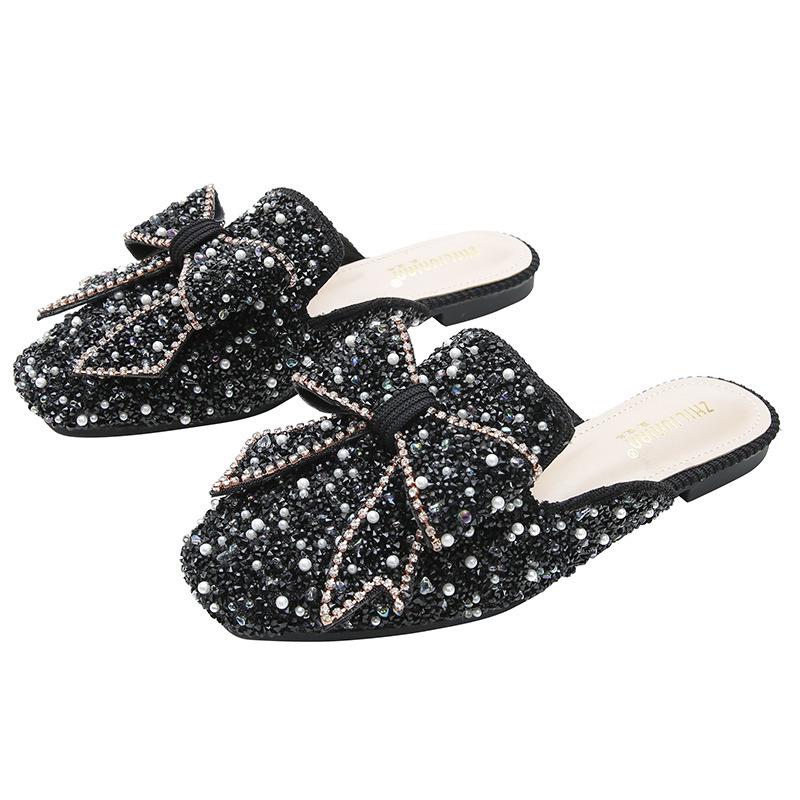 Women's Fashion Flat Soft Sole Half Slippers, Lazy Summer Sandals, Plus Sizes 41-43