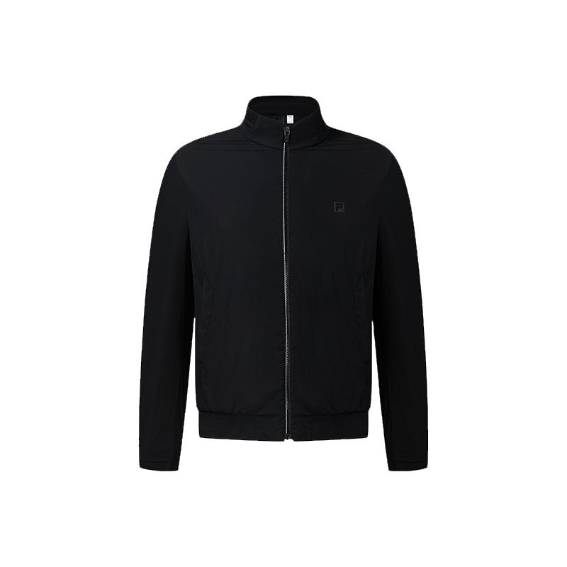 FILA Golf Series Cool Touch Solid Color Long Sleeve Jacket Men jackets A11M635713FBK L