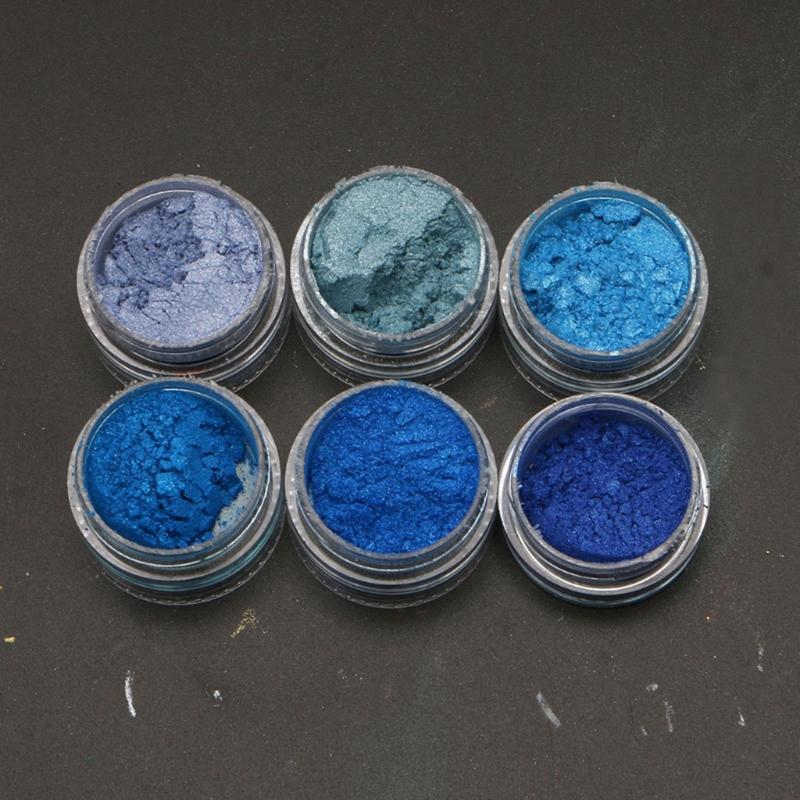 10x/set 60 Color Pigment Powder Dye for Slime Soap Bath Bomb Candle Making Colorant Cosmetic Pearl Powder for Nail Decor