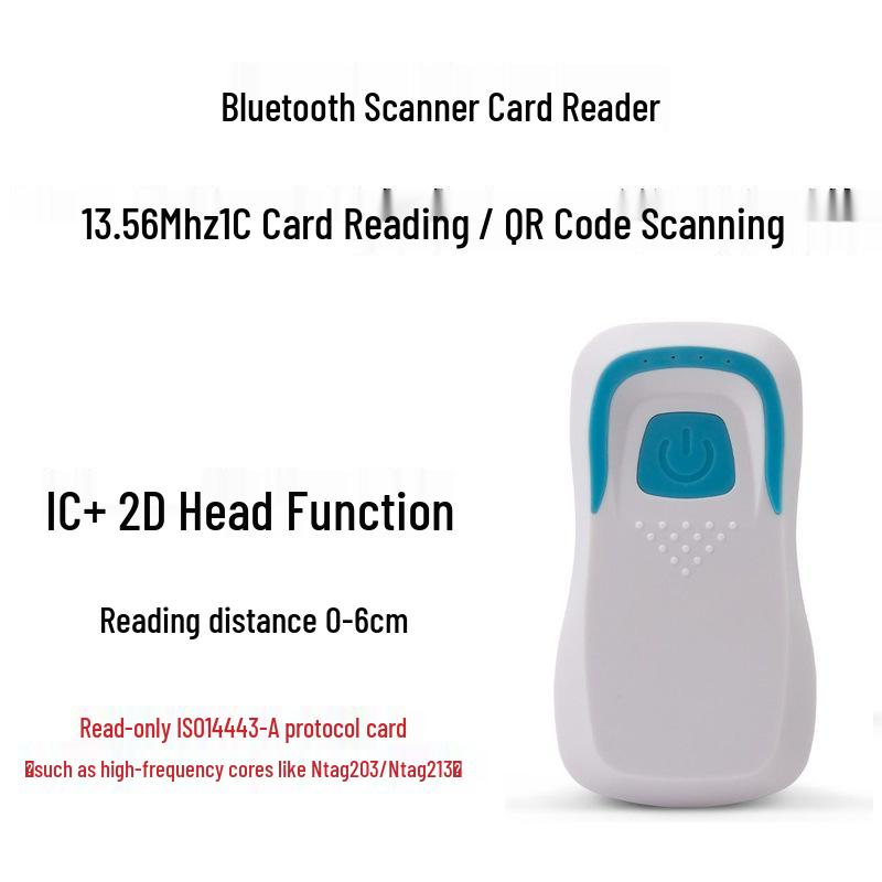 Bluetooth 125KHz RFID & 1D QR Code Reader for Access Control