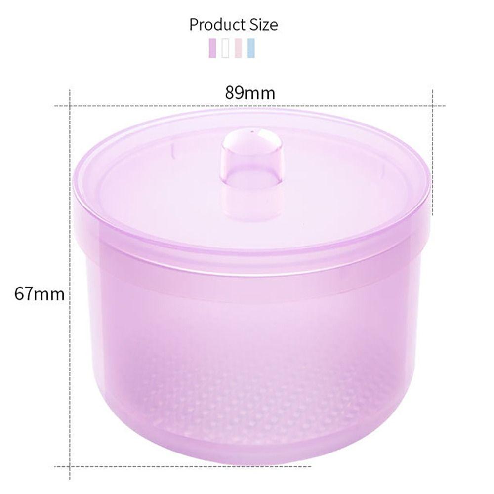 Professional Plastic Nail Art Drill Bits Sterilizer Pink with Lid Nail Art Disinfection Box Manicure Storage Case Manicure Tools