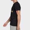 adidas T Shirts Men's Black Crew Neck Moderate Straight Fit FN1735