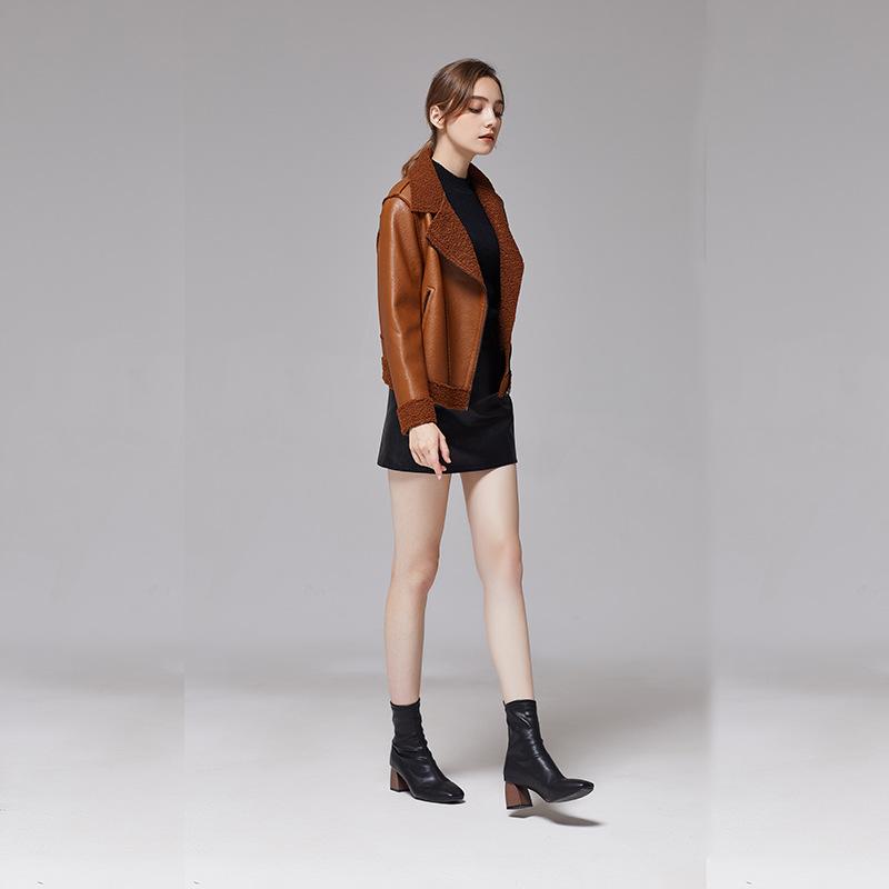 Women's Leather Jacket Spring and Autumn Hot-selling Korean Style PU Leather Jacket Loose Short Motorcycle Leather Jacket