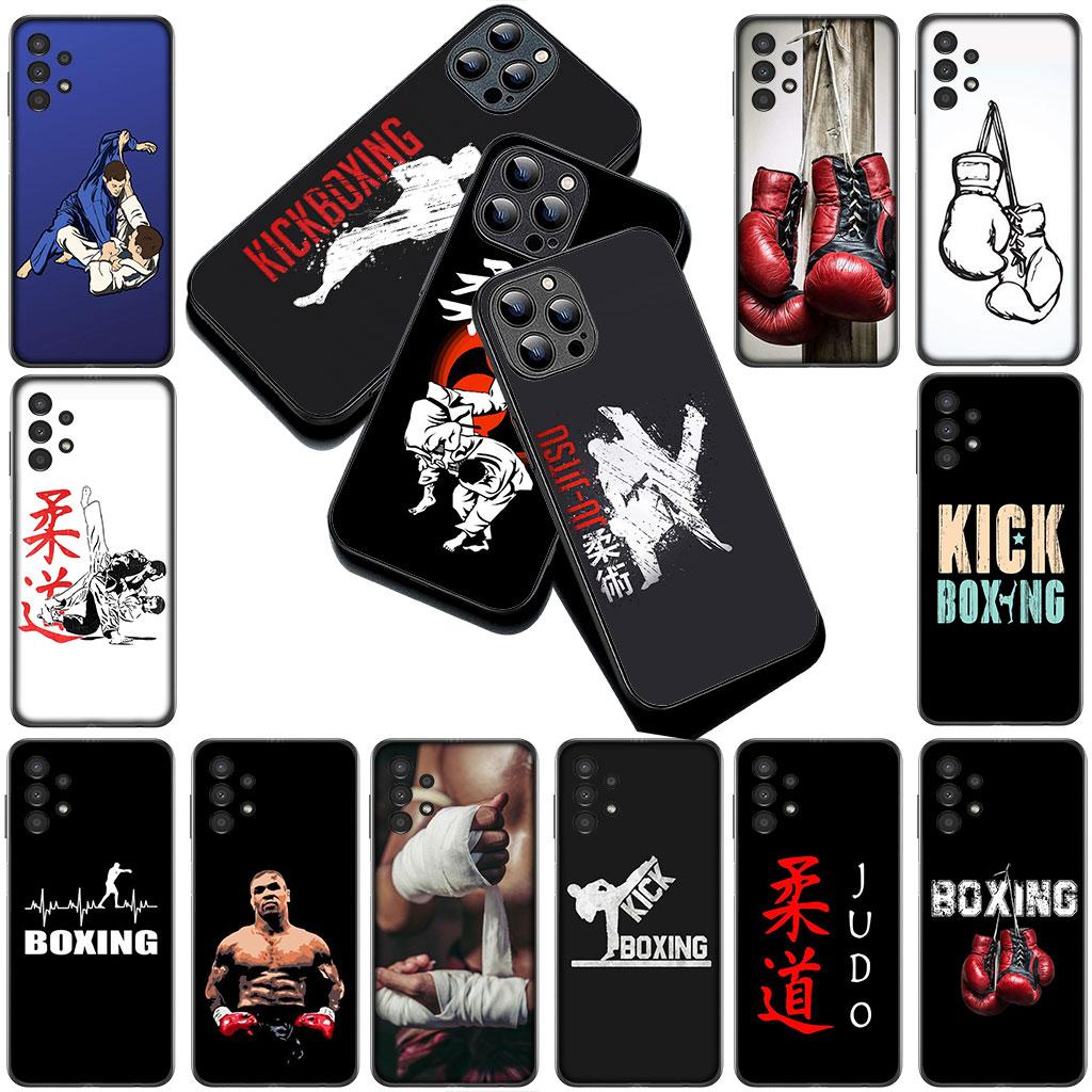 Strong Boxing Gloves Kickboxing Judo Phone Cover for Samsung Galaxy S25 S24 S23 FE Ultra Plus S7 Edge S25+ S23+ A56 5G Soft Case