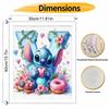 Disney Stitch Heart Donut Flower Oil Paint Digital Painting Art Kit Handmade DIY Painting Kit Home Decor