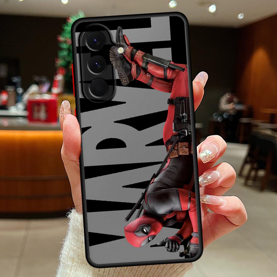 Case for Samsung Galaxy A52S A72 A54 A56 A55 A35 A17 A52 A73 A33 A34 A36 A53 A16 A15 A14 A23 Phone Cover Marvel Deadpool