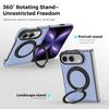 Case For Iphone Duo Business Leather Texture Rotating Bracket Case Magnetic Wireless Charging Charging Phone Cover