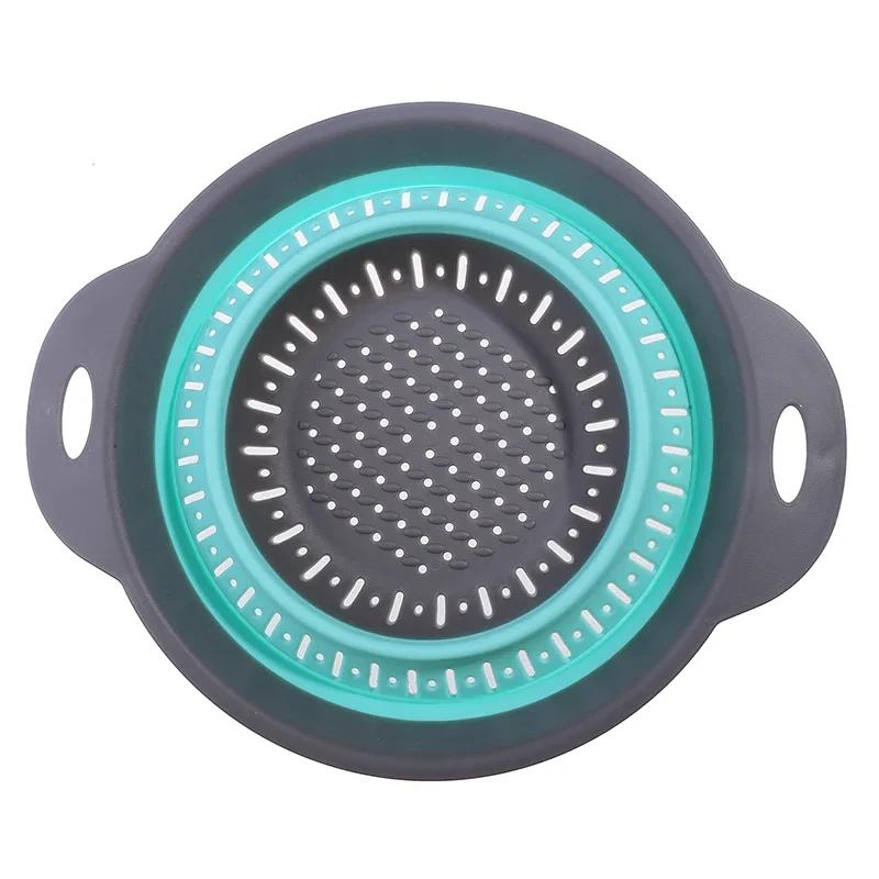 

Складная силиконовая сливная корзина, корзина для мытья фруктов и овощей, складное сито, дуршлаг, складная сушилка, кухонный инструмент для хранения