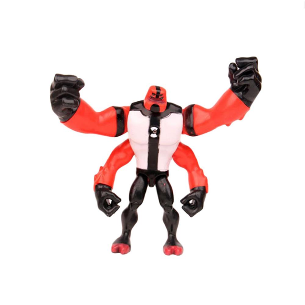 1 ks Kreslený Ben 10 Omnitrix Alien Force Akční figurky Šedá hmota Čtyřruký Diamantová hlava PVC Modelová sbírka Dětský dárek Hračka