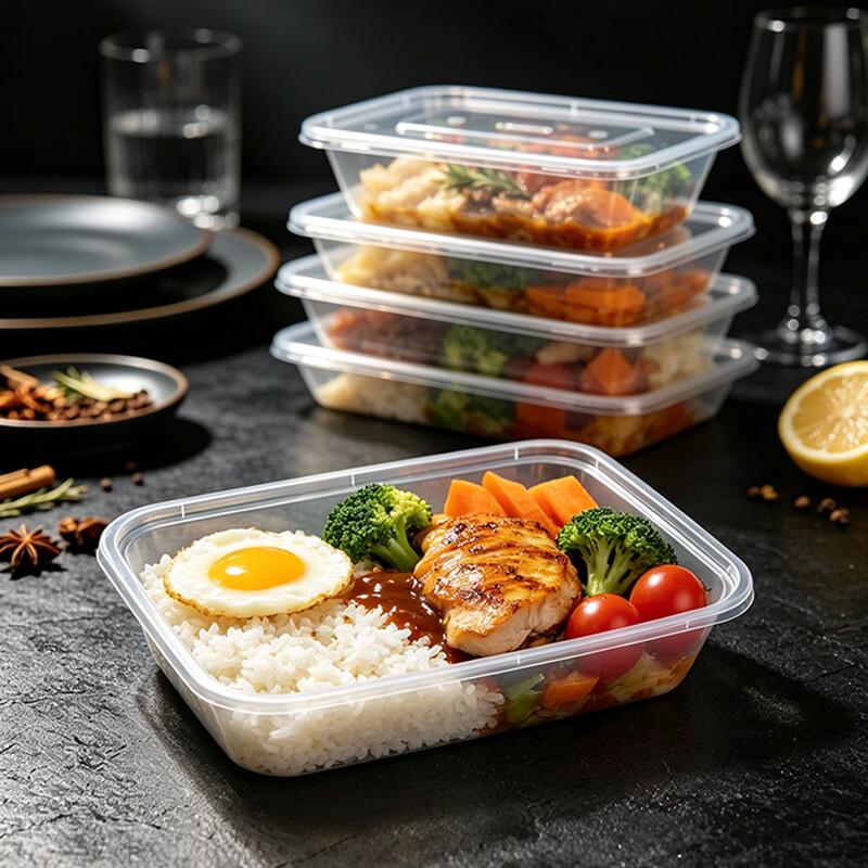 JiWangGu Disposable Rectangular Food Container - 500ml