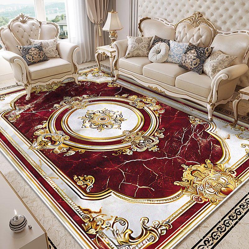 Luxury Carpet for Living Room European Decoration Home Sofa Large Area Non-slip Rugs Fluffy Soft Floor Mat for Bedroom Bedside